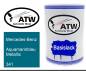 Preview: Mercedes-Benz, Aquamarinblau Metallic, 341: 500ml Lackdose, von ATW Autoteile West.